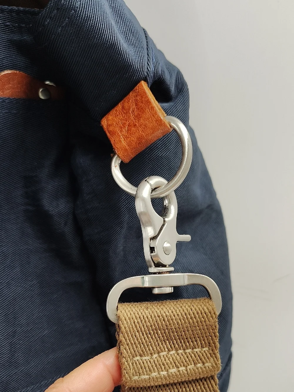 J. Crew Messenger Bag Hardwick Blue Brown